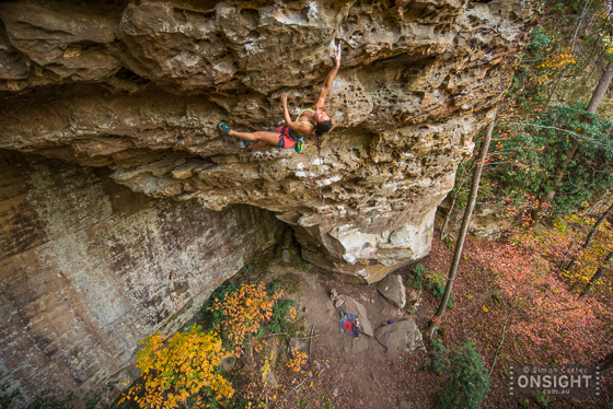 Tracey Hua, Singularity (12.c), The Portal, Miller Fork, Red River Gorge, Kentucky.